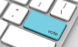 vote key on a keyboard