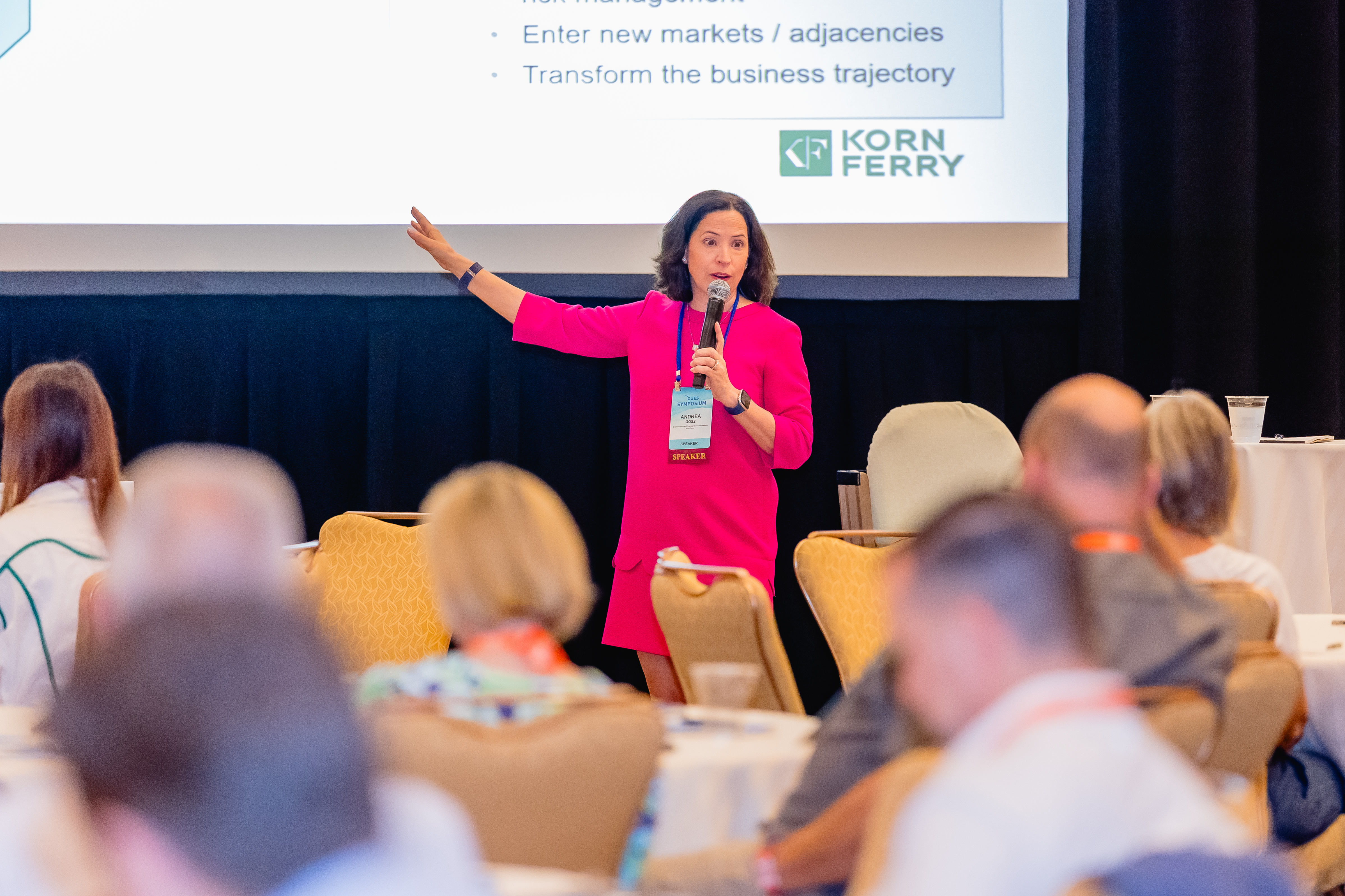 Andrea Aragon Gosz Speaks to CUES Members